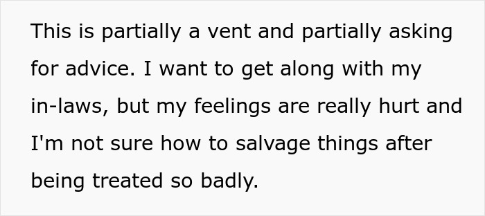 Woman upset after in-laws make fun of her Thanksgiving dinner, feeling hurt and unsure how to fix family tensions. Woman upset after in-laws make fun of her Thanksgiving dinner, feeling hurt and unsure how to fix family tensions.