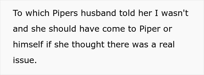 Text excerpt from cousin's family accusing woman of stealing spotlight by bringing baby and wearing engagement ring in a conversation.