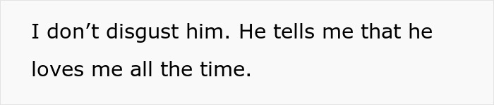 Text excerpt showing a woman expressing conflicted feelings about her supportive, kind, and attentive husband. Text excerpt showing a woman expressing conflicted feelings about her supportive, kind, and attentive husband.