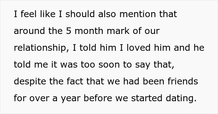 Text excerpt about relationship struggles highlighting need for a boyfriend upgrade after lack of care post-surgery.