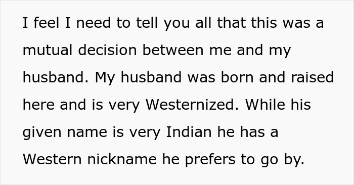 Text excerpt discussing an Indian grandmother demanding a DNA test, questioning baby's skin color and relation.