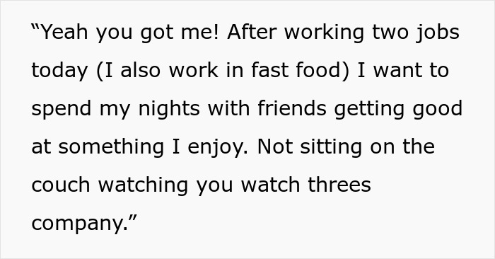 Text post showing a caretaker expressing frustration after sacrificing career, fed up with constant guilt trips from sister.