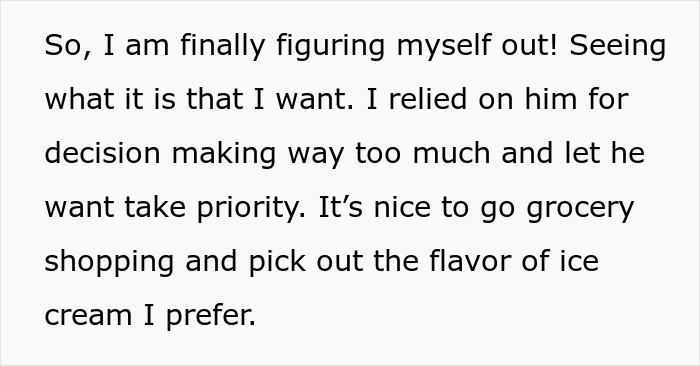 Text about a man treating his wife like a servant and her losing attraction due to his controlling behavior.