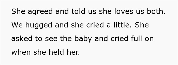 Text excerpt about an Indian grandmother's emotional reaction after meeting her son's baby, referencing DNA test claims.