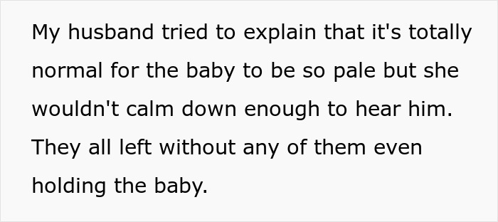 Text excerpt about Indian grandmother demanding DNA test due to baby being too pale, causing family tension.