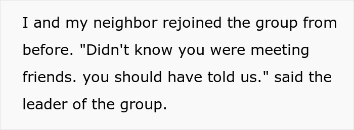 Text excerpt from an online story about entitled parents going on a haunted hayride and leaving their scared kids with strangers.