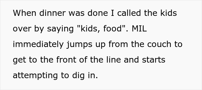 MIL treating Thanksgiving like a free buffet, hogging food and pouting when confronted by daughter-in-law. MIL treating Thanksgiving like a free buffet, hogging food and pouting when confronted by daughter-in-law.
