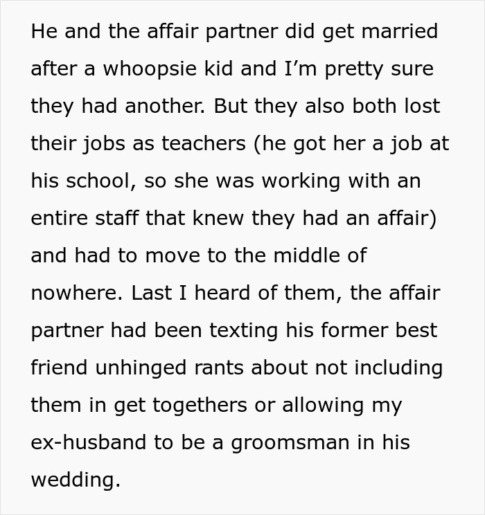 Text excerpt about a woman’s update after leaving her cheating husband sharing inspiring life changes five years later. Text excerpt about a woman’s update after leaving her cheating husband sharing inspiring life changes five years later.