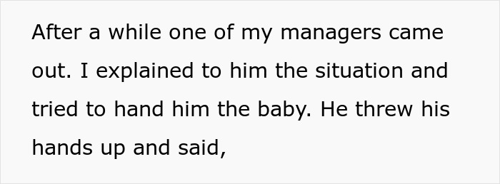 Theme park worker left carrying unknown baby for 30 minutes as parents vanish into crowded amusement park.