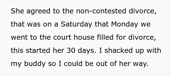 Man happy after ex-wife caught cheating, reflecting relief during the divorce process and moving on with a friend.