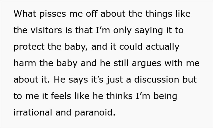 Pregnant woman expressing frustration while demanding respect from her husband to protect their baby&rsquo;s well-being.