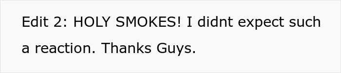 Text post saying HOLY SMOKES! I did not expect such a reaction, thanking viewers, related to toxic GF refusing to block bestie.