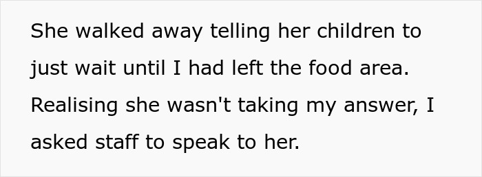 Entitled mother raises hell after being denied entrance at a private party, insisting her children need food. Entitled mother raises hell after being denied entrance at a private party, insisting her children need food.