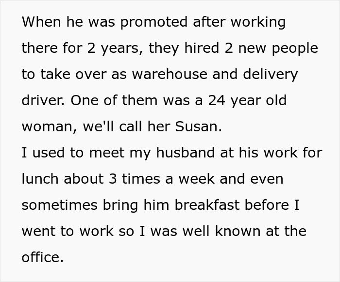 Text excerpt describing a woman’s story of petty revenge on her husband’s coworker who tried to seduce him. Text excerpt describing a woman’s story of petty revenge on her husband’s coworker who tried to seduce him.