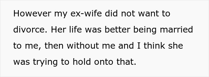 Man happy after discovering ex-wife caught cheating, reflecting on her refusal to divorce and hold onto the marriage.