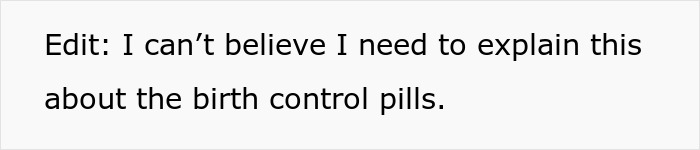 Text image with the phrase about disbelief in explaining birth control pills, highlighting shock and frustration. Text image with the phrase about disbelief in explaining birth control pills, highlighting shock and frustration.