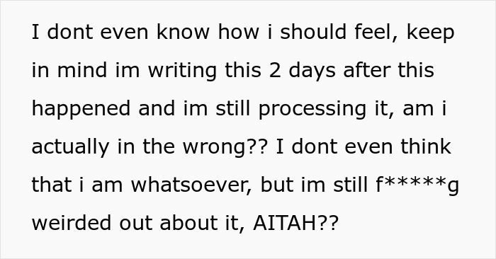 Text post expressing confusion and distress after a girlfriend kisses another woman in front of friends.