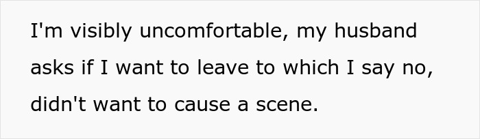 Woman feeling uncomfortable during a tense conversation involving family and relationship conflicts to drive a wedge between brother and wife.