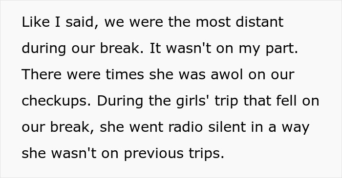 Text excerpt discussing a bride breaking no dating rule during a break, with groom shocked as MOH claims cheating. Text excerpt discussing a bride breaking no dating rule during a break, with groom shocked as MOH claims cheating.