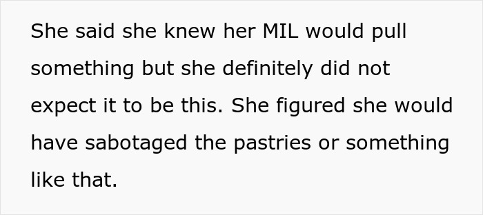 Text excerpt about cousin's family accusing woman of stealing spotlight by bringing baby and wearing engagement ring.