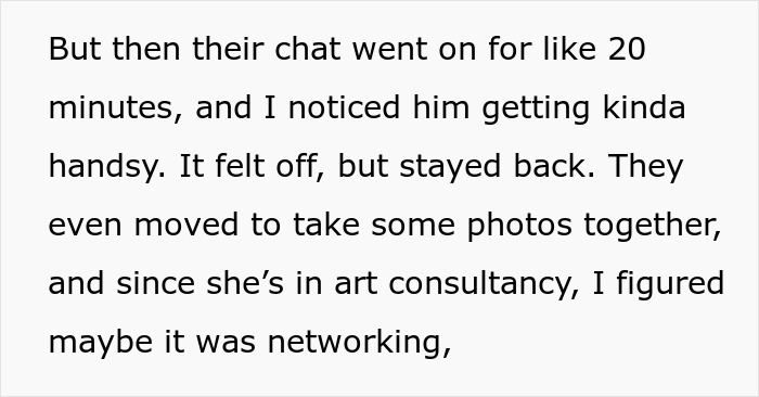 Text excerpt discussing a teen noticing handsy behavior and photos during a chat with his recently divorced mom&rsquo;s new acquaintance.