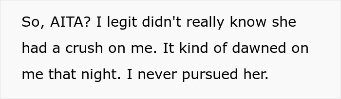 Text excerpt about a guy realizing his friend likes him after she sits on his lap when upset.