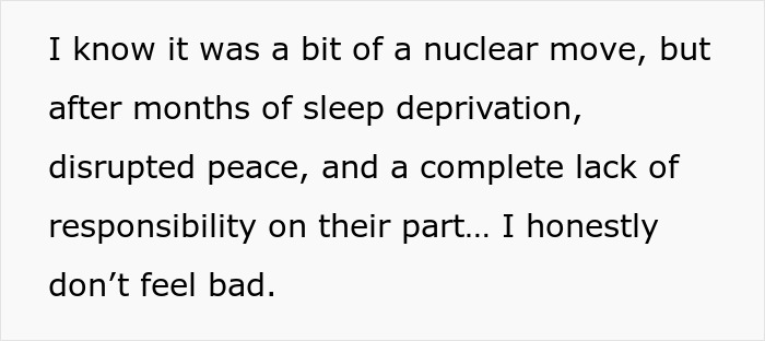 Woman goes nuclear on neighbors for not keeping their dogs quiet after months of disrupted peace and sleep deprivation.