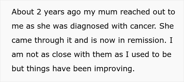 Text about a woman called poor by stepdad accused of flexing wealth after giving stepsiblings cars and cash.