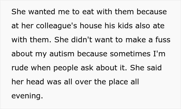 Man picks at his food during dinner with mom’s boss, feeling awkward and worried about ruining the evening. Man picks at his food during dinner with mom’s boss, feeling awkward and worried about ruining the evening.