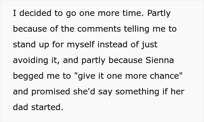 Text discussing a funny guy deciding to stand up for himself while mocking daughter's boyfriend because of his job. Text discussing a funny guy deciding to stand up for himself while mocking daughter's boyfriend because of his job.