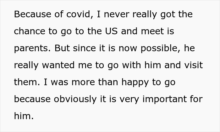 Text excerpt about meeting son&rsquo;s parents amid covid, related to MIL making son&rsquo;s girlfriend sleep in a different room.