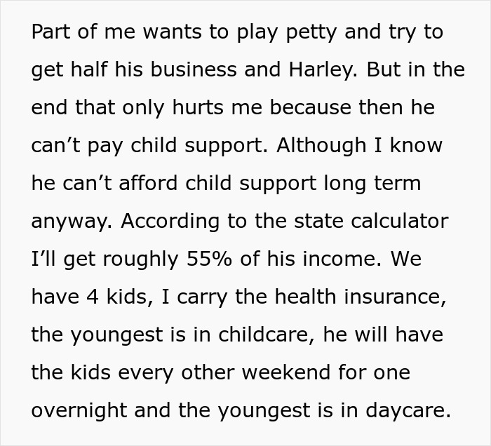 Text about child support, health insurance, and custody arrangements while working things out in a relationship not divorced yet.