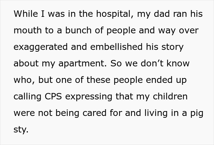 Woman fights for her life in hospital while toxic dad&rsquo;s loud rant about mess brings CPS to their home.