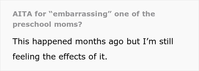 Preschool Moms Judge Busy Lady For Not Dropping Her Kid Off, She Ends Up Embarrassing One Of Them