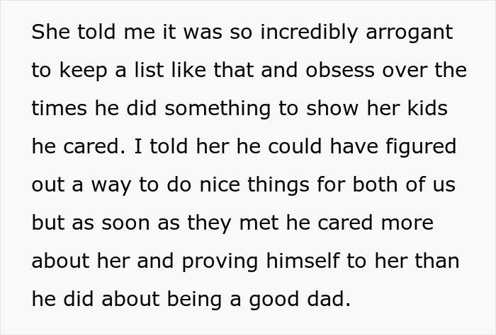 Text excerpt about a father and teen discussing care and reality check on his behavior and relationship.