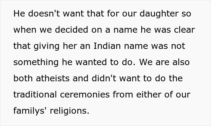 Text excerpt discussing an Indian grandmother demanding a DNA test due to baby being too pale to be her son's child.
