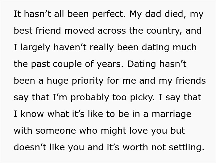 Text excerpt describing a woman’s experience five years after leaving her cheating husband, reflecting on dating and personal growth. Text excerpt describing a woman’s experience five years after leaving her cheating husband, reflecting on dating and personal growth.