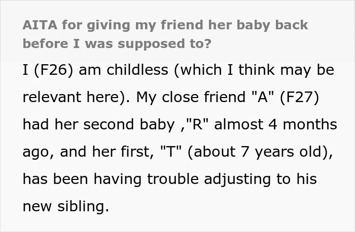 Text excerpt about a mom panicking and making frequent calls while a friend babysits overnight, highlighting babysit panic calls.