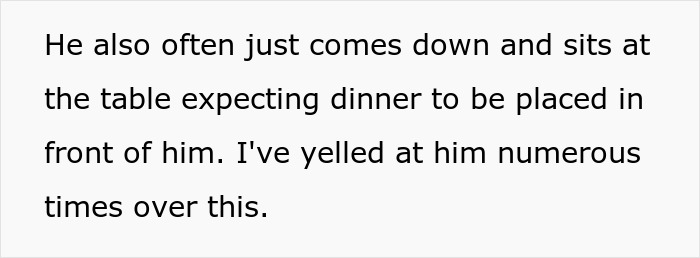 Alt text: Man leaves domestic chores to wife and expects dinner served while she refuses to play his mommy role.