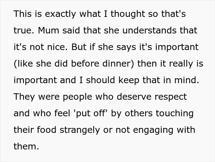 Man picks at his food during dinner with mom’s boss, worried if his behavior ruined the important meeting atmosphere. Man picks at his food during dinner with mom’s boss, worried if his behavior ruined the important meeting atmosphere.