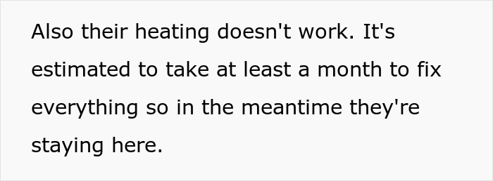 Text on a white background explaining that the heating doesn't <a href=