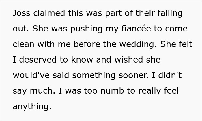 Text excerpt from a groom revealing shock after bride breaks no dating rule and MOH claims she cheated before wedding. Text excerpt from a groom revealing shock after bride breaks no dating rule and MOH claims she cheated before wedding.