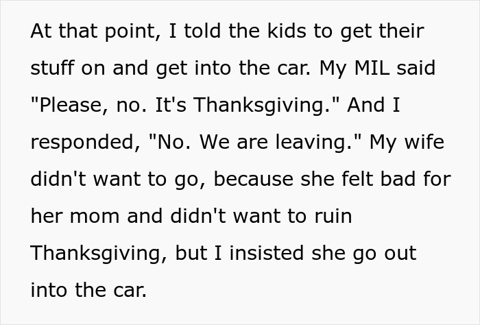 Husband drags wife and kids from Thanksgiving celebration after sister&rsquo;s major tantrum causes family tension.