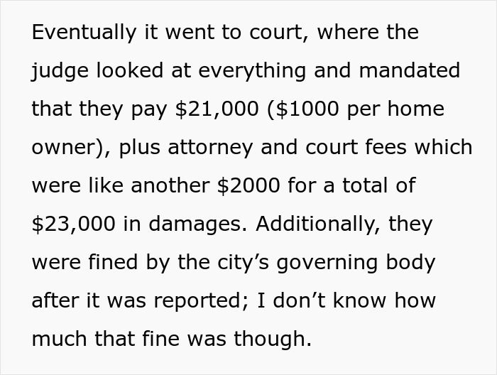 Court orders HOA president to pay $23,000 in damages after man exposes stalking and wins legal case.