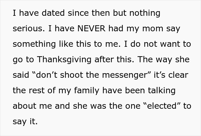 Text showing a woman upset about her mom’s unhinged text and wanting to skip Thanksgiving family gathering. Text showing a woman upset about her mom’s unhinged text and wanting to skip Thanksgiving family gathering.