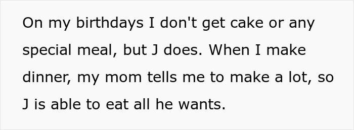 Text about a sibling relationship where the brother mocks sister over weight while she reacts to his diabetes diagnosis.