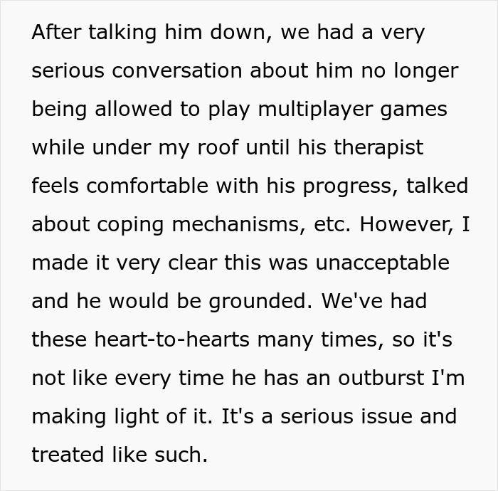 Teen breaks new chair one day after getting it, asks dad to replace it claiming it is only fair in a serious discussion.