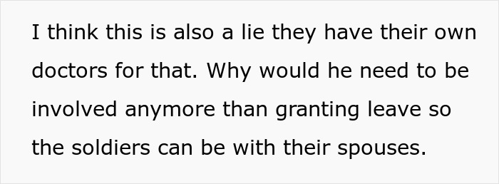 Text excerpt discussing doubts about a man lying about his master's degree and his wife's investigation.