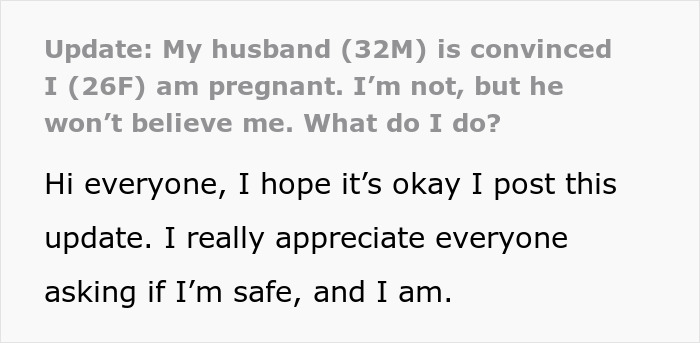 Husband obsessed with wife&rsquo;s pregnancy belief, which turns out to be a sign of a life-threatening medical condition.