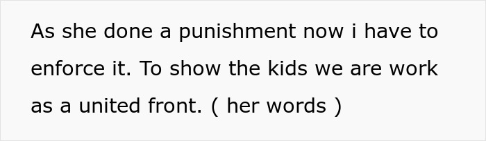 Woman on a power trip enforcing punishment, causing Halloween trouble for boyfriend's kids and facing their angry mom's response.